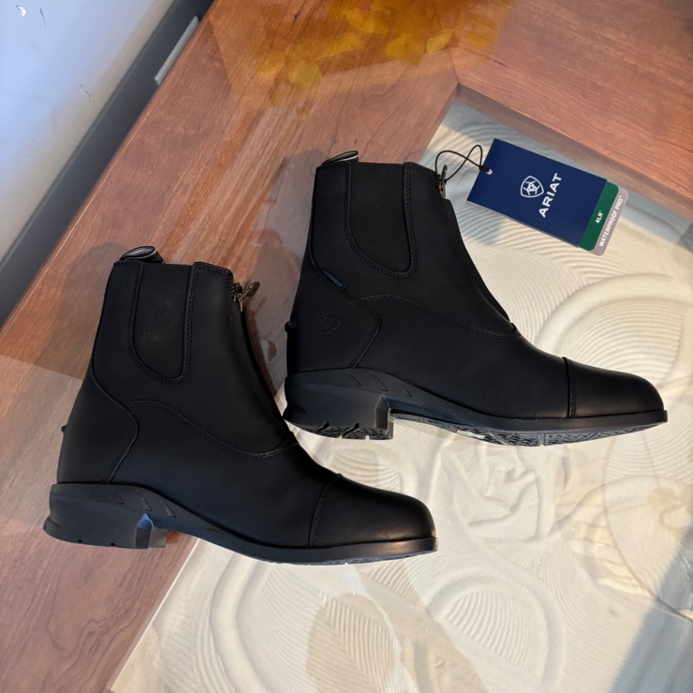 Ariat Heritage IV Zip waterproof Boots in black size 7 - Picture 7 of 16